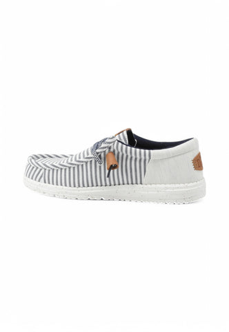 HEY DUDE Stringata Sportiva Uomo Bianco Blu HD.43126-PE25-4US