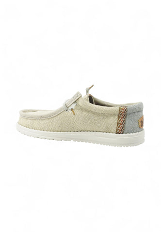 HEY DUDE Stringate Sportive Uomo Beige Azzurro HD.43085-PE25-1UH