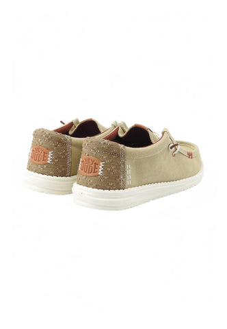 HEY DUDE Stringate Sportive Uomo Beige HD.43084-PE25-0OE