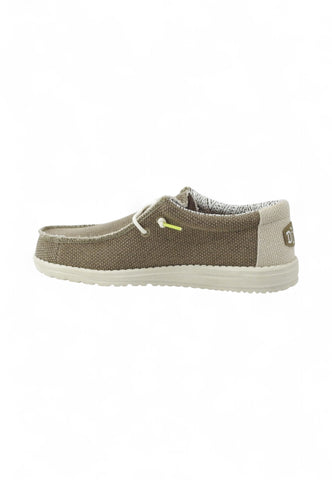 HEY DUDE Stringate Sportive Uomo Beige Marrone HD.40003-PE25-2BS