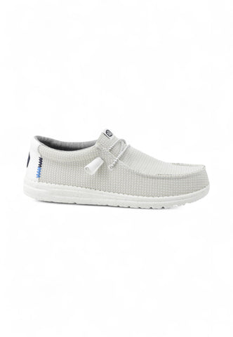HEY DUDE Stringate Sportive Uomo Bianco Blu HD.40403-PE25-100