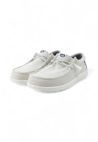 HEY DUDE Stringate Sportive Uomo Bianco Blu HD.40403-PE25-100