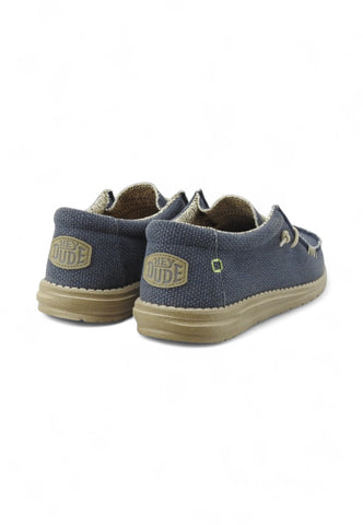 HEY DUDE Stringate Sportive Uomo Blu Beige HD.40003-PE25-4NM