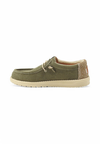 HEY DUDE Stringate Sportive Uomo Verde Beige HD.43084-PE25-3YT