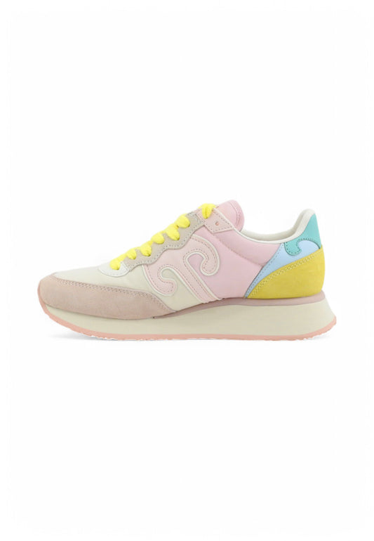 WUSHU Sneakers Donna Bianco Rosa Multicolor 100003-000555-PE25