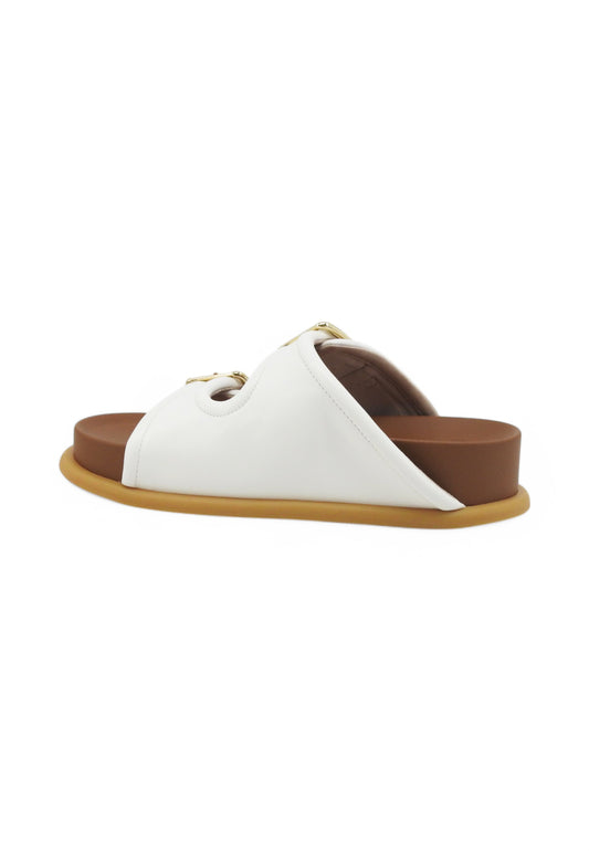 LIU JO Ciabatte Donna Bianco Marrone SA5127EX01401065-PE25