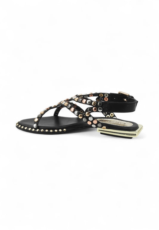 CAFENOIR Sandali Donna Nero Borchie C1GF2102-PE25-N001