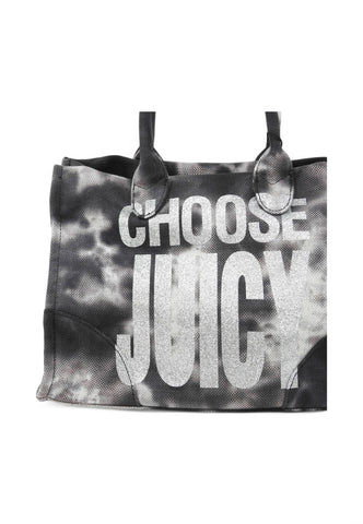 JUICY COUTURE Borsa a mano Donna Nero Argento Glitter BEJIR8824WC2000-PE25