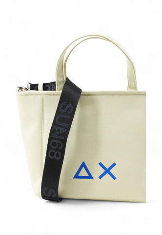 SUN68 Borsa Shopper Donna Bianco Azzurro Z35262-PE25-31