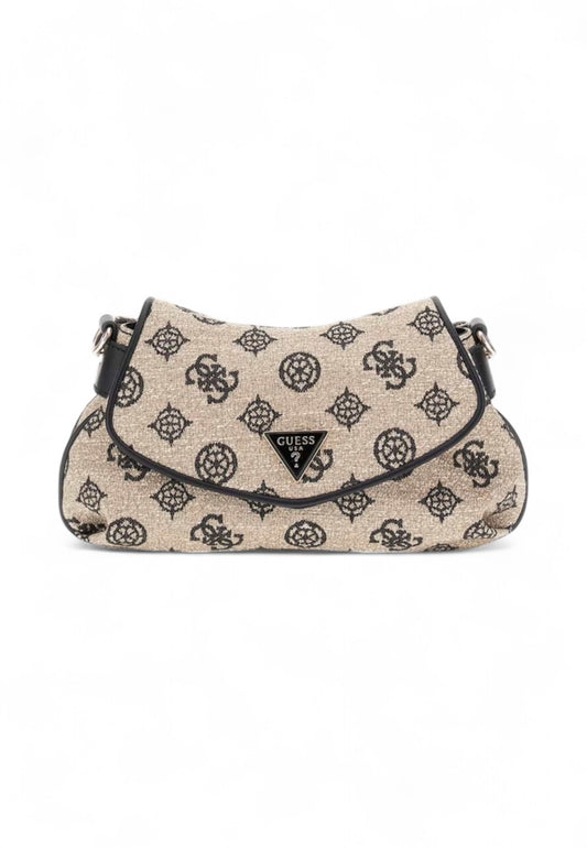 GUESS Borsa a spalla Donna Beige Nero HWJG9627190-PE25-BLO
