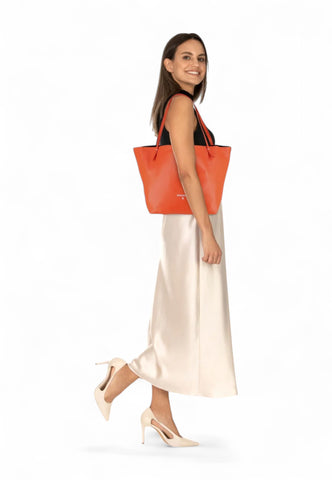 PATRIZIA PEPE Borsa Shopper Donna Arancione 2B0130L148-PE25-R858