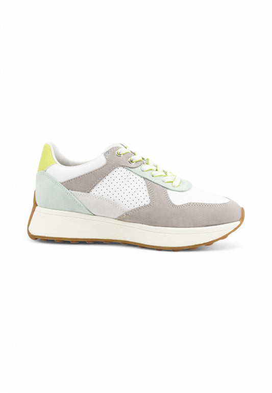 GEOX Sneakers Donna Bianco Verde Grigio D46MDA8522-PE25-C0284