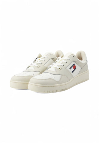 TOMMY HILFIGER Sneakers Uomo Bianco Grigio EM0EM01395YBI-PE25