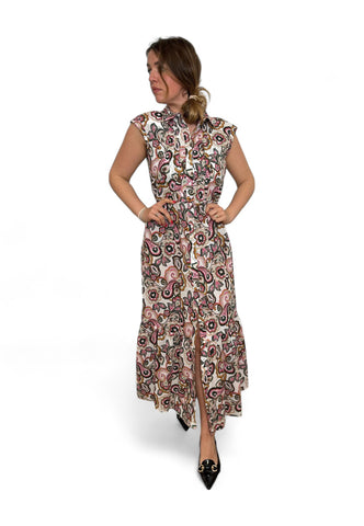 EMME MARELLA Abito Donna Fantasia Bianco Rosa SAVERIA-PE25-004