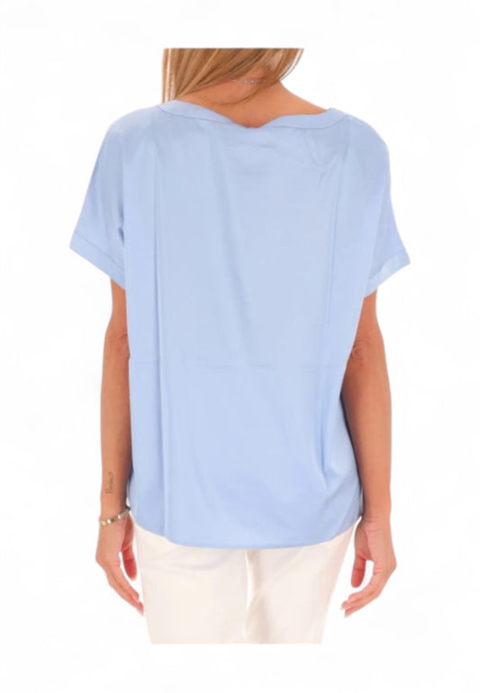 EMME MARELLA Blusa Donna Azzurro KLAUSEN-PE25-004