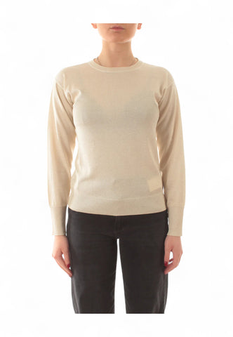 EMME MARELLA Maglione Donna Beige Lurex SGUIZZO-PE25-001