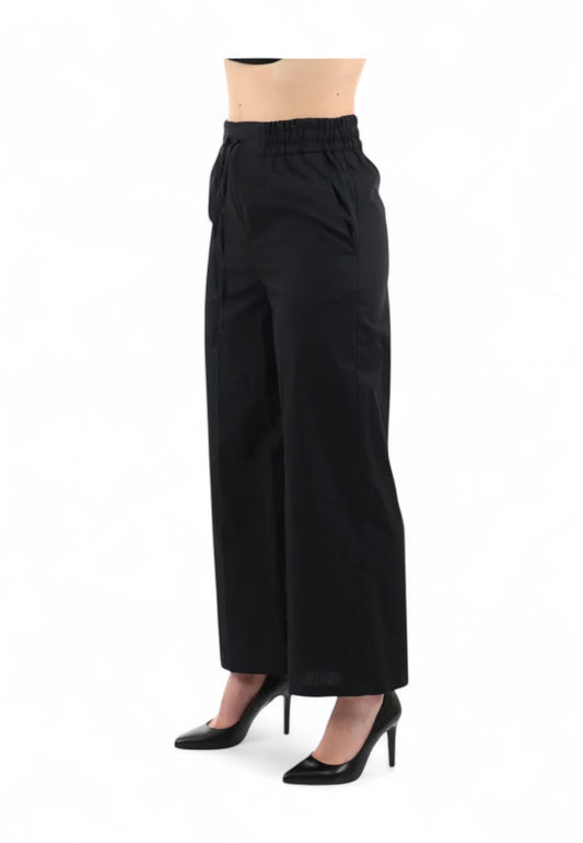 EMME MARELLA Pantaloni Donna Nero VALETTE-PE25-001