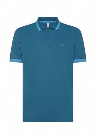 SUN68 Polo Uomo Azzurro A35112-PE25-80