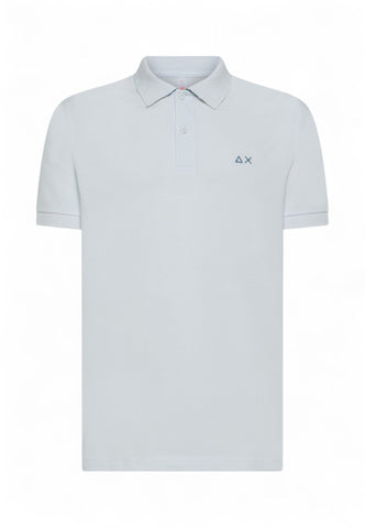 SUN68 Polo Uomo Bianco Blu A35115-PE25-01