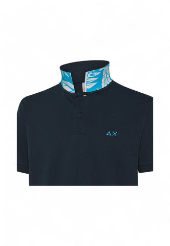 SUN68 Polo Uomo Blu Azzurro A35115-PE25-07