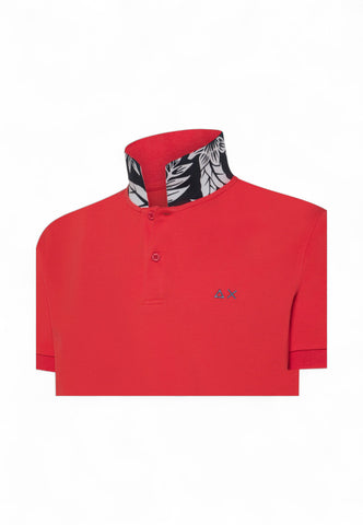 SUN68 Polo Uomo Rosso Blu A35115-PE25-10
