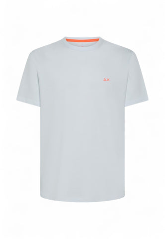 SUN68 T-Shirt Uomo Bianco Arancione T35123-PE25-01
