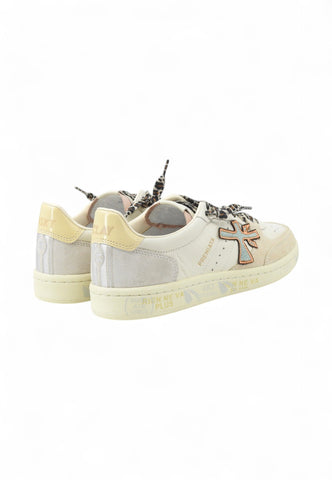 PREMIATA Sneakers Donna Beige Marrone Azzurro BSKTCLAD-PE25-BSKT-CLAYD-VAR-7317
