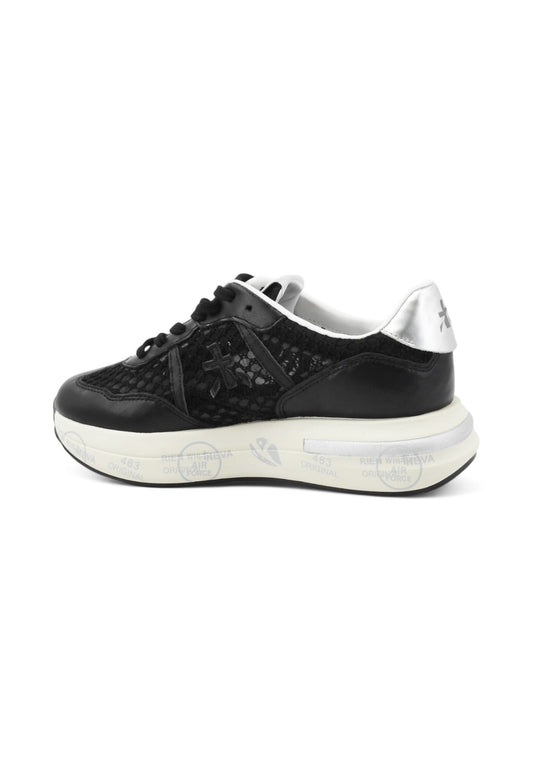 PREMIATA Sneakers Donna Nero Argento CASSIE-PE25-VAR 7389