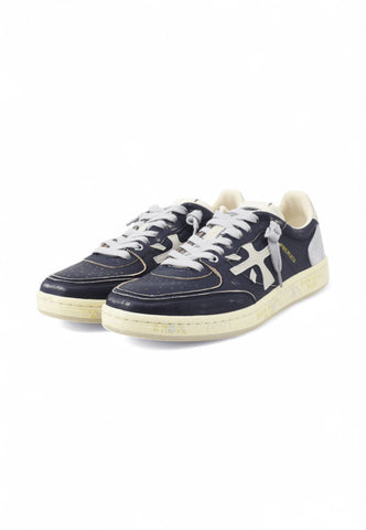 PREMIATA Sneakers Uomo Blu Argento BSKTCLAY-PE25-BSKT-CLAY-VAR-7258