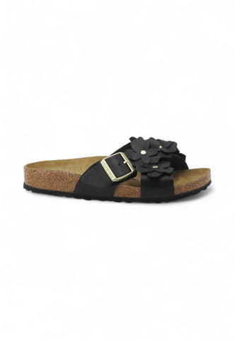 BIRKENSTOCK Ciabatte Donna Nero Fiori 1026734-PE25
