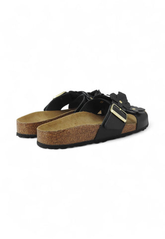 BIRKENSTOCK Ciabatte Donna Nero Fiori 1026734-PE25
