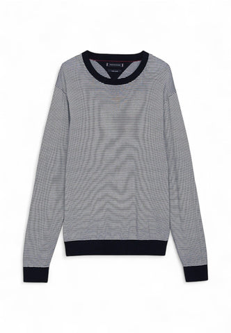 TOMMY HILFIGER Maglione Uomo Blu Bianco MW0MW335240A4-PE25