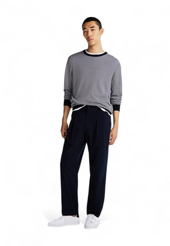 TOMMY HILFIGER Maglione Uomo Blu Bianco MW0MW335240A4-PE25