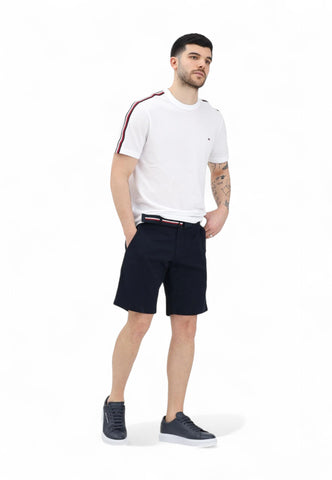 TOMMY HILFIGER Pantaloncini Corti Bermuda + Cintura Uomo Blu MW0MW24874DW5-PE25