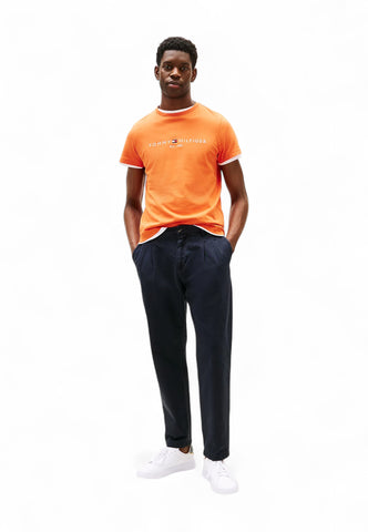 TOMMY HILFIGER T-Shirt Uomo Arancione MW0MW11797SCX-PE25