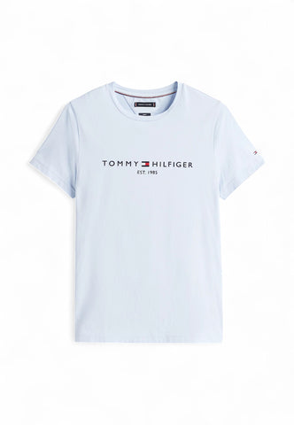 TOMMY HILFIGER T-Shirt Uomo Azzurro Blu MW0MW11797C1O-PE25