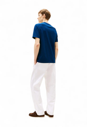 TOMMY HILFIGER T-Shirt Uomo Blu con Stampa MW0MW38615DAF-PE25