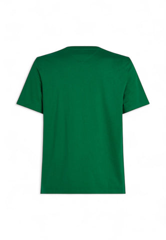 TOMMY HILFIGER T-Shirt Uomo Verde Bianco MW0MW38980L4F-PE25