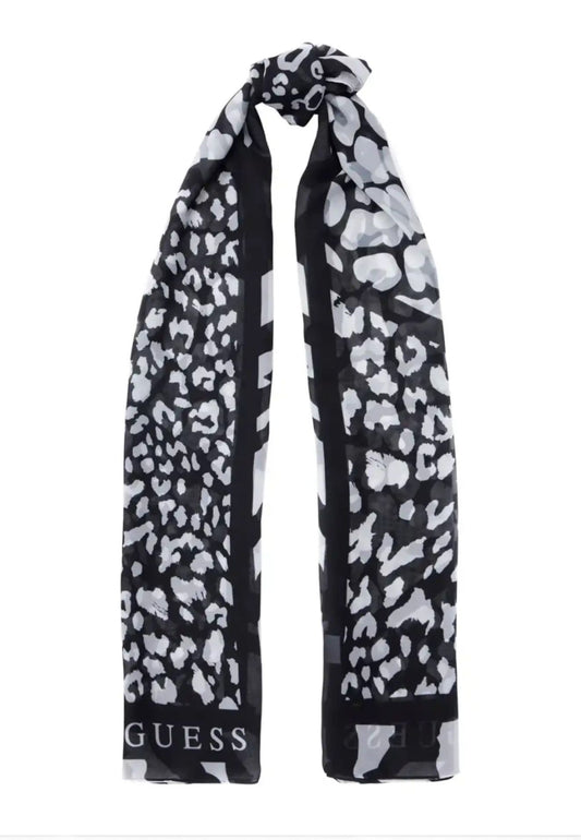 GUESS Foulard Fantasia Donna Nero Grigio AW5245POL03-PE25-BLA
