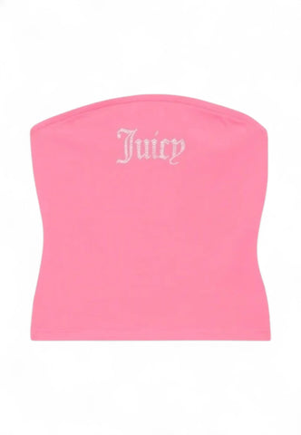 JUICY COUTURE Top Corto Donna Rosa Strass VEJH70561WJCJB3-PE25