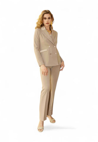 NADINE Completo Giacca + Pantaloni Donna Beige MARINELLA/325-PE25-Deserto