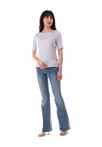 NADINE T-Shirt Raso Donna Bianco 251C1044-PE25-Bianco