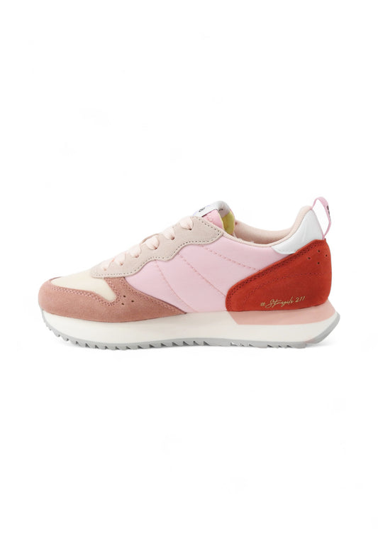 SUN68 Sneakers Donna Rosa Rosso Bianco Z35211-PE25-39