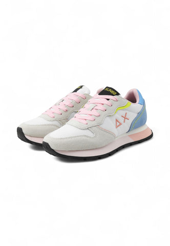 SUN68 Sneakers Donna Bianco Azzurro Rosa Z35204-PE25-01
