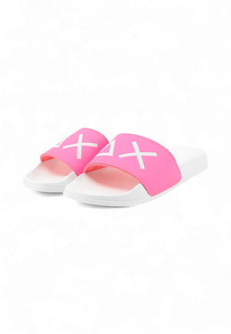 SUN68 Ciabatte Donna Bianco Rosa X35201-PE25-0162