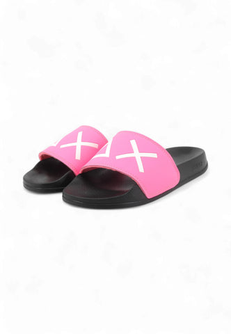 SUN68 Ciabatte Donna Nero Rosa X35201-PE25-1162