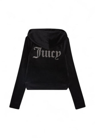 JUICY COUTURE Felpa Donna Nero Strass VIJH70194WPFJ00-PE25