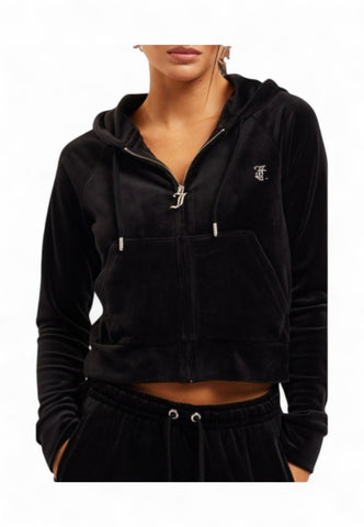 JUICY COUTURE Felpa Donna Nero Strass VIJH70194WPFJ00-PE25