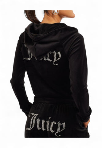 JUICY COUTURE Felpa Donna Nero Strass VIJH70194WPFJ00-PE25