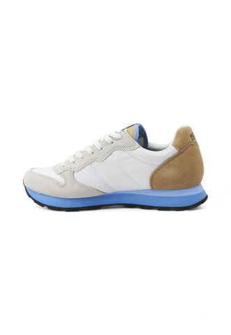 SUN68 Sneakers Uomo Bianco Beige Azzurro Z35108-PE25-01